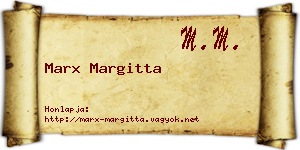 Marx Margitta névjegykártya